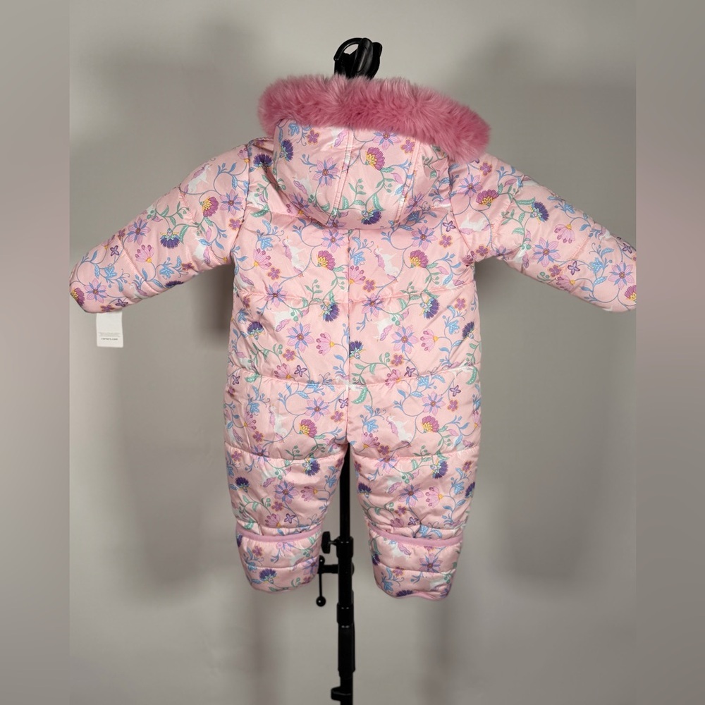 NWT Carter's baby-girls Puffer Pram Suit 6 months - Picture 2 of 6